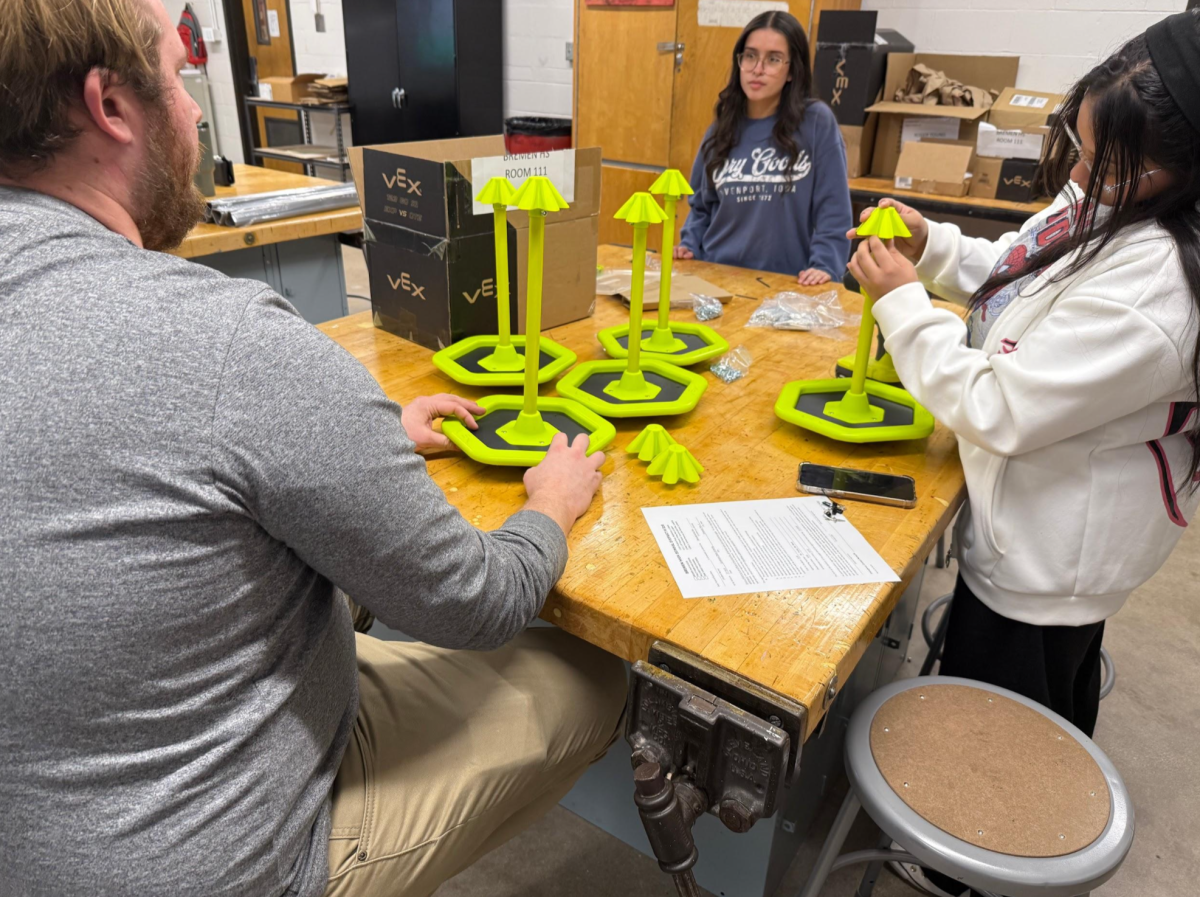 Members of the Robotics Club meet Jan. 14 as they prepare for upcoming competitions.